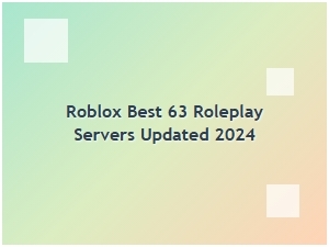 Best Roblox 63 Roleplay Servers
